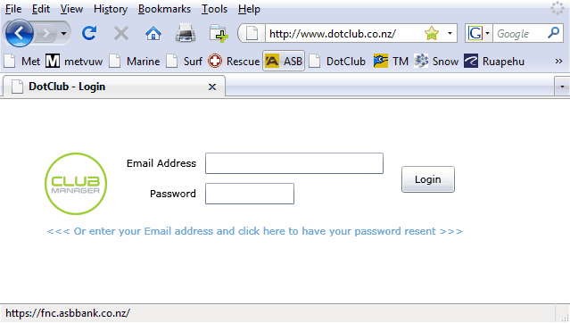 admin login home page